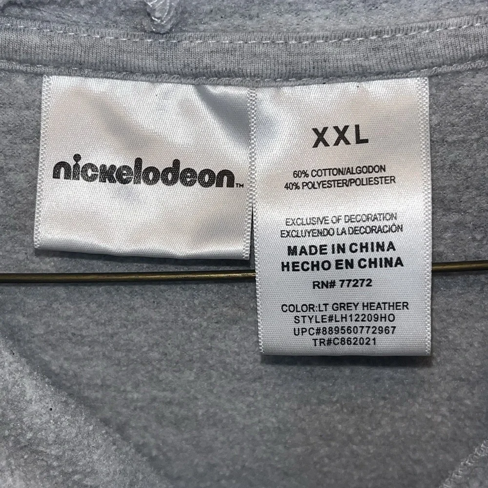 Nickelodeon Rugrats Hoodie Sweatshirt Gray graphic size Juniors XXL